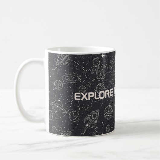 Space Exploration Galaxy Universe Star Personalise Koffiemok (Links)