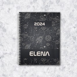 Space Exploration Galaxy Universe Star Personalise Planner