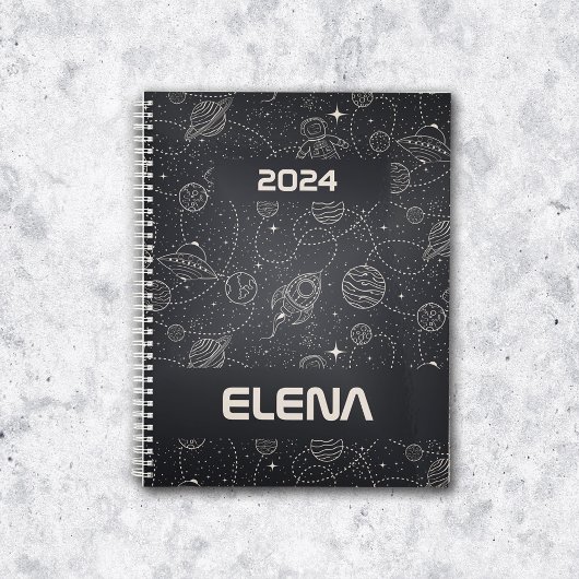 Space Exploration Galaxy Universe Star Personalise Planner