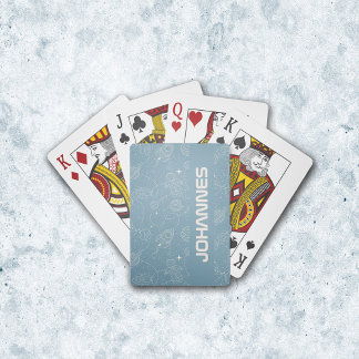 Space Exploration Galaxy Universe Star Personalise Pokerkaarten