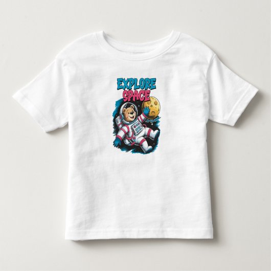 Space Exploration shirt voor kinderen en meisjes (Voorkant)
