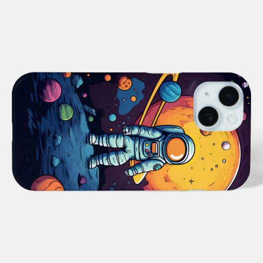 Space Explorer Art Case-Mate iPhone Case (Achterkant (horizontaal))