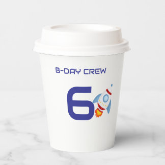 Space Explorer Astronaut Birthday Paper Cups Boys Papieren Bekers