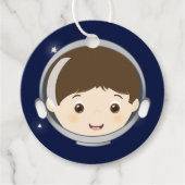 Space Explorer dank u Bedankjes Labels (Voorkant)