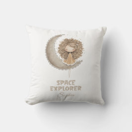 Space Explorer Fairy Moon gepersonaliseerde aangep Buitenkussen