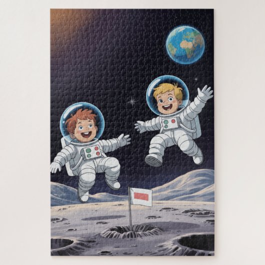 Space explorer Puzzle Legpuzzel (Verticaal)