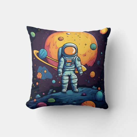 Space Explorer-Sierkussen Kussen (Voorkant)