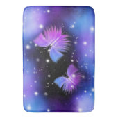 Space Fantasy Butterflies Cosmic Badmat (Voorkant Verticaal)