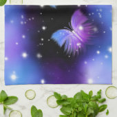 Space Fantasy Butterflies Cosmic Theedoek (Gevouwen)