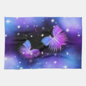 Space Fantasy Butterflies Cosmic Theedoek (Horizontaal)
