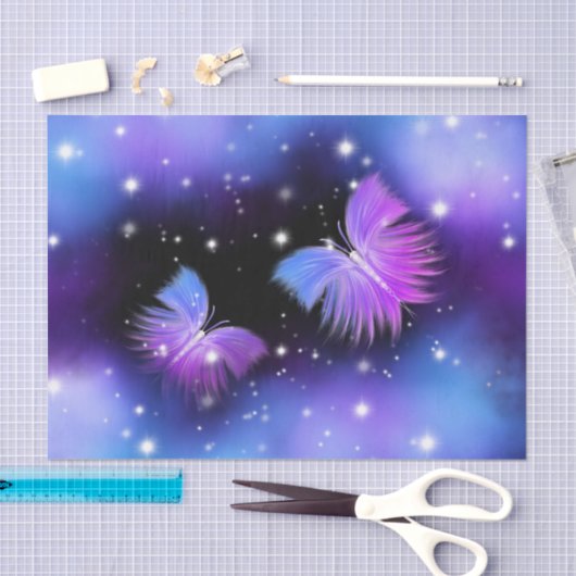 Space Fantasy Butterflies Cosmic Tissuepapier (Craft)