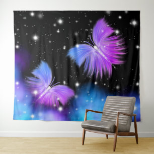 Space Fantasy Butterflies Cosmic Wandkleed