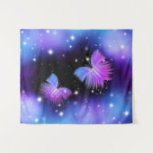 Space Fantasy Butterflies Cosmic Wandkleed (Voorkant (horizontaal))