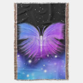 Space Fantasy Butterfly Cosmic Deken (Voorkant Verticaal)