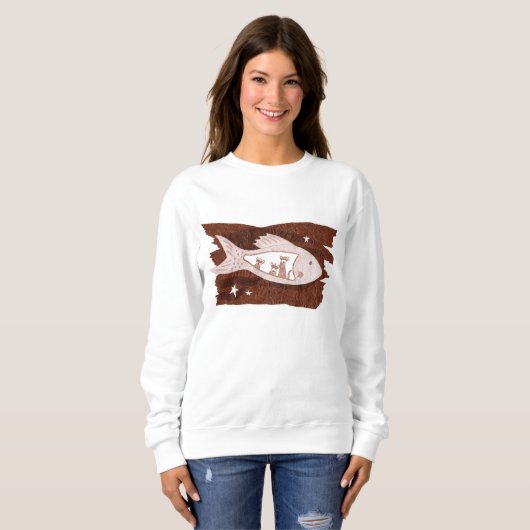 Space Ferret Sweatshirt (Voorkant volledig)