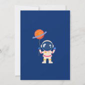 Space First Birthday Invitation – One Year Old Boy (Dos)