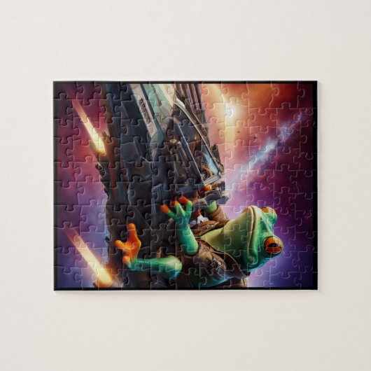 Space Frog puzzel Legpuzzel (Horizontaal)