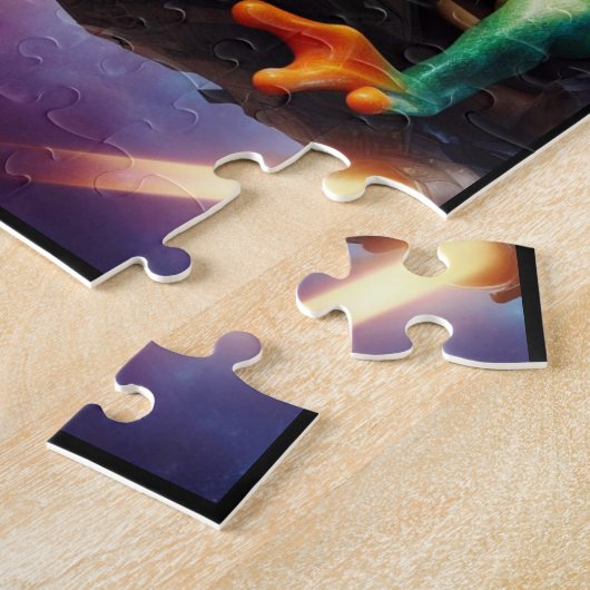 Space Frog puzzel Legpuzzel (Zijkant)
