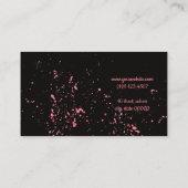 Space Galaxy Abstract Unicorn Splash Visitekaartje (Achterkant)