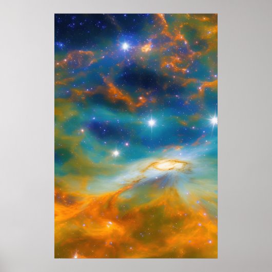 Space Galaxy-Afbeelding Poster (Voorkant)