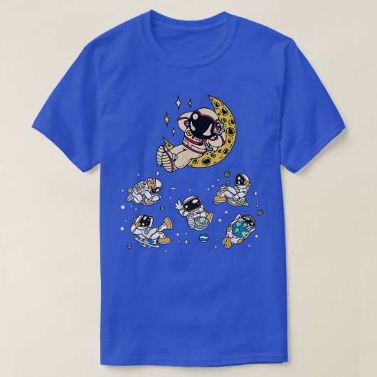Space Galaxy Astronaut T-Shirt (Design devant)
