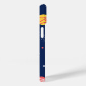 Space Galaxy Background Cosmic Navy iPhone Case (Achterkant / Rechts)