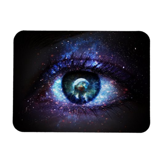 Space Galaxy Earth Eye Magnet (Horizontal)