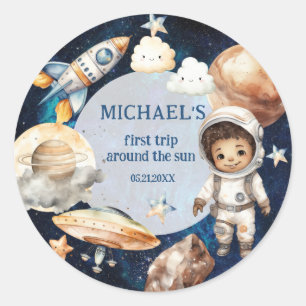 Space Galaxy Eerste reis rond de zon Sticker