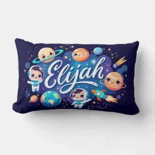 Space Galaxy Elijah gepersonaliseerd Sierkussen Kussen