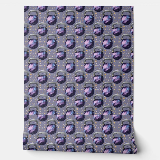 Space Galaxy Kettlebell Behang (Afrollen)