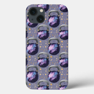 Space Galaxy Kettlebell iPhone 13 Hoesje