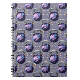 Space Galaxy Kettlebell Notitieboek