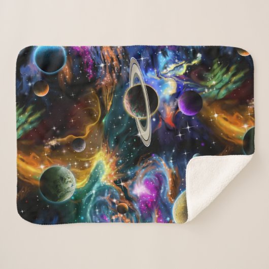 Space Galaxy Nebula, Planètes, Petite couverture S (Devant (Horizontal))