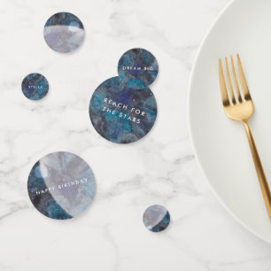 Space Galaxy Party Waterverf gepersonaliseerd Confetti