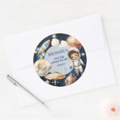 Space Galaxy Premier voyage autour du Sticker Sole (Enveloppe)