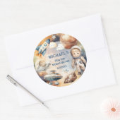 Space Galaxy Premier voyage autour du Sticker Sole (Enveloppe)