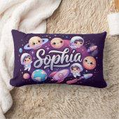 Space Galaxy Sophia gepersonaliseerd Sierkussen Kussen (Deken)