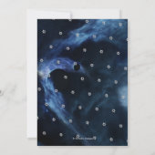 Space Galaxy Stars Bar Mitswa Aankondiging (Achterkant)