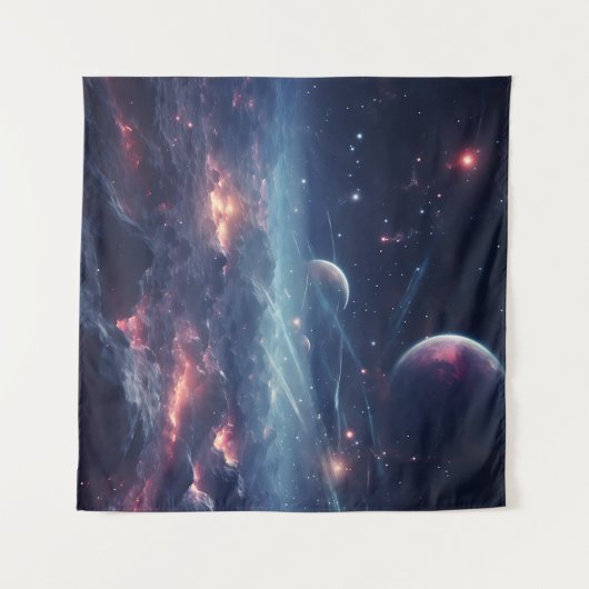 Space Galaxy symfonie tapijt Wandkleed (Voorkant (horizontaal))