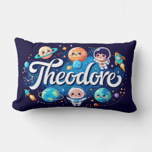 Space Galaxy Theodore Gepersonaliseerd Sierkussen Kussen