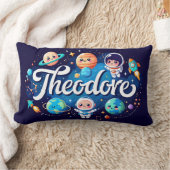 Space Galaxy Theodore oreiller à lancer personnali (Couverture)