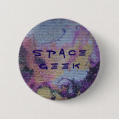 Space Geek Badge Ronde Button 5,7 Cm (Voorkant)