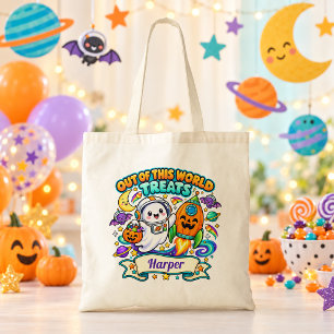 Space Ghost Kids Halloween Snoepzak Tote Bag