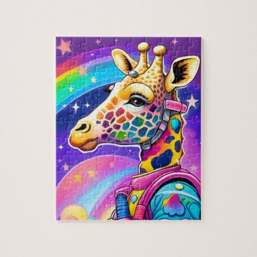 Space Giraffe Puzzel (Verticaal)
