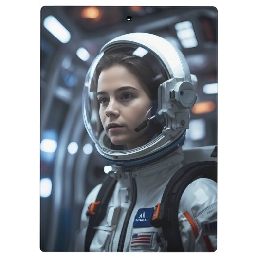 Space Girl v1 | Klembord (Achterkant)