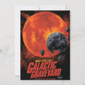Space Graveyard Skull Halloween Galaxy of Horrors Bedankkaart (Voorkant)