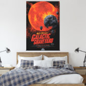 Space Graveyard Skull Halloween Galaxy of Horrors Canvas Afdruk (Insitu (Slaapkamer))