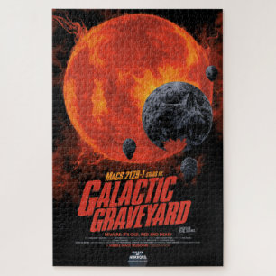 Space Graveyard Skull Halloween Galaxy of Horrors Legpuzzel