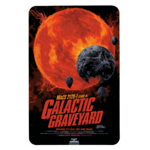 Space Graveyard Skull Halloween Galaxy of Horrors Magneet