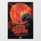 Space Graveyard Skull Halloween Galaxy of Horrors Raamsticker (Vel)